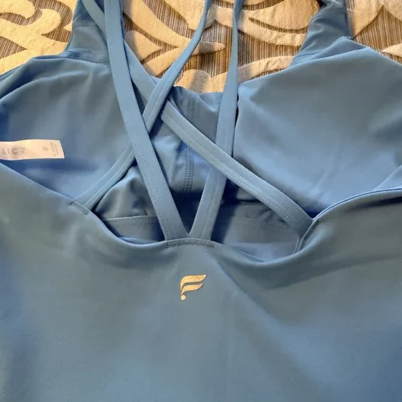 Fabletics Boost Performance Dress - Malibu Blue Neon - Size Small - Built In Bra - Picture 10 of 10